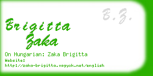 brigitta zaka business card